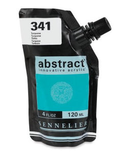 Acrílico Abstract Sennelier 341 Turquesa Pouch 120 ml