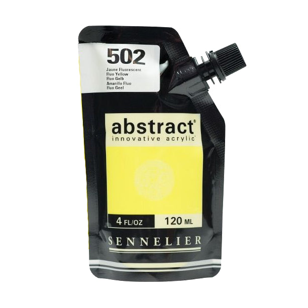 Acrílico Abstract Sennelier 502 Amarillo Fluorescente Pouch 120 ml