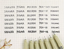 Cargar imagen en el visor de la galería, Estilógrafo Pigma Micron 01 Sakura Negro
