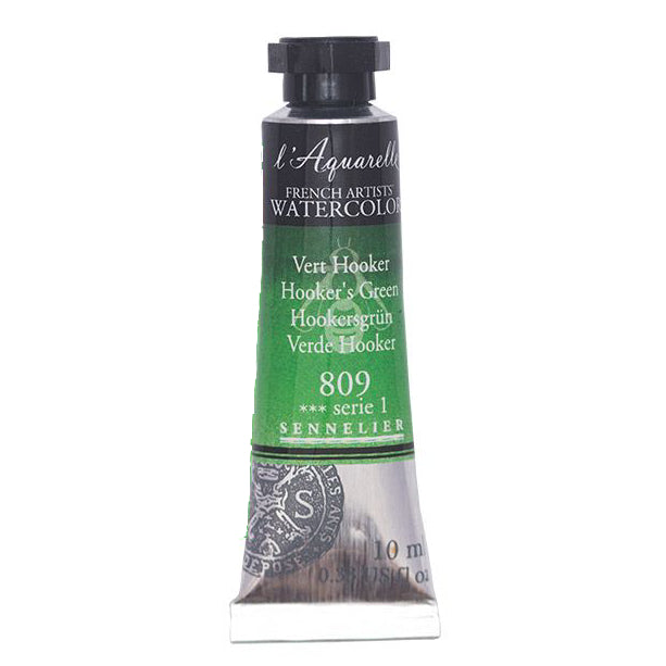 Acuarela L'Aquarelle Sennelier 10 ml 809 Verde Hooker S1