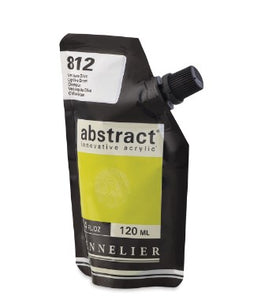 Acrílico Abstract Sennelier 812 Verde amarillo oliva Pouch 120 ml