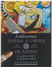 Cargar imagen en el visor de la galería, Caja Pasteles al óleo à L&#39;huile &quot;Iridescentes&quot; 6 colores Sennelier
